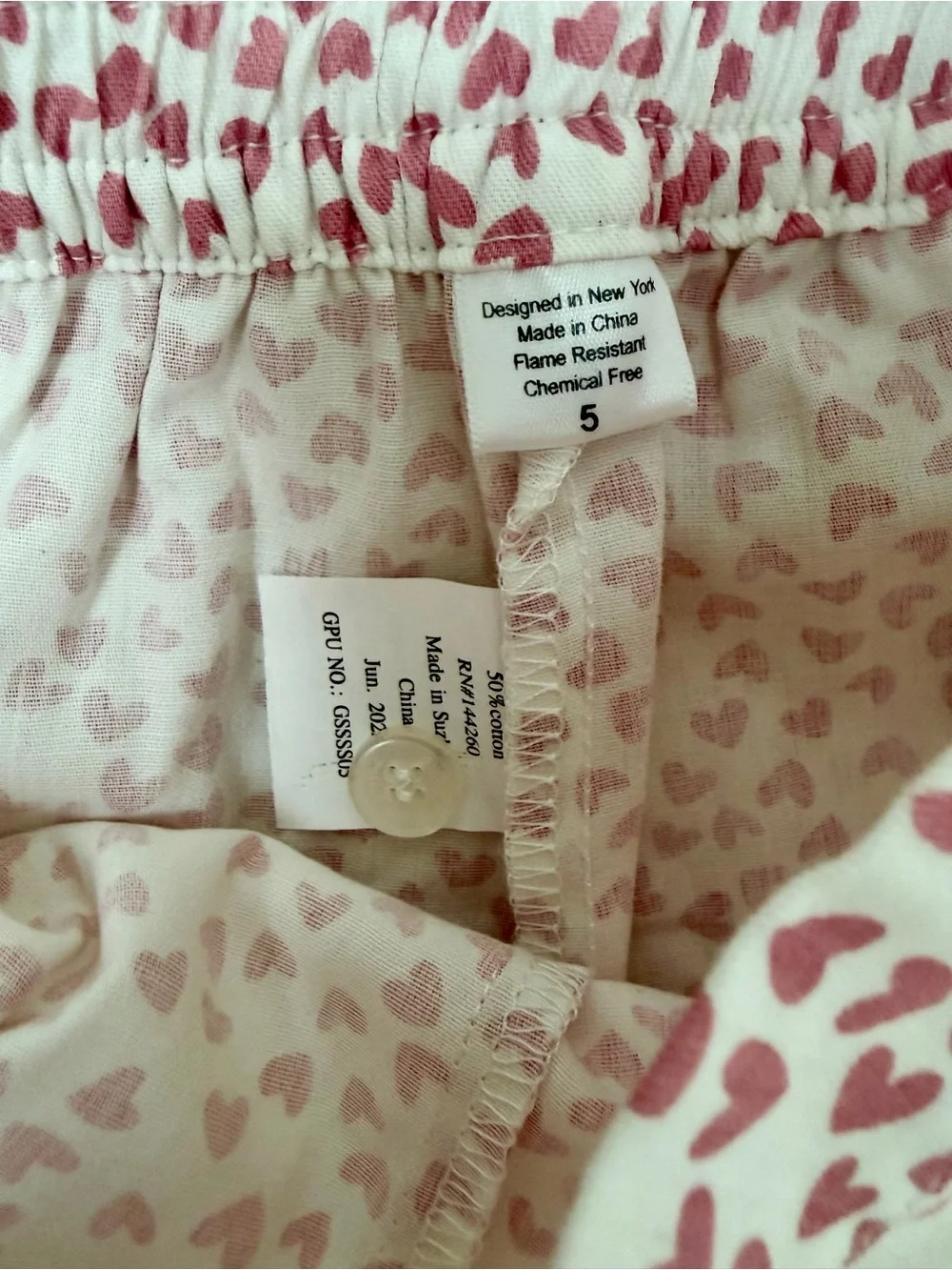 Petite Plume Sweethearts Heart Print Ruffle PJ or Summer Day Wear Set Size 5 NWT